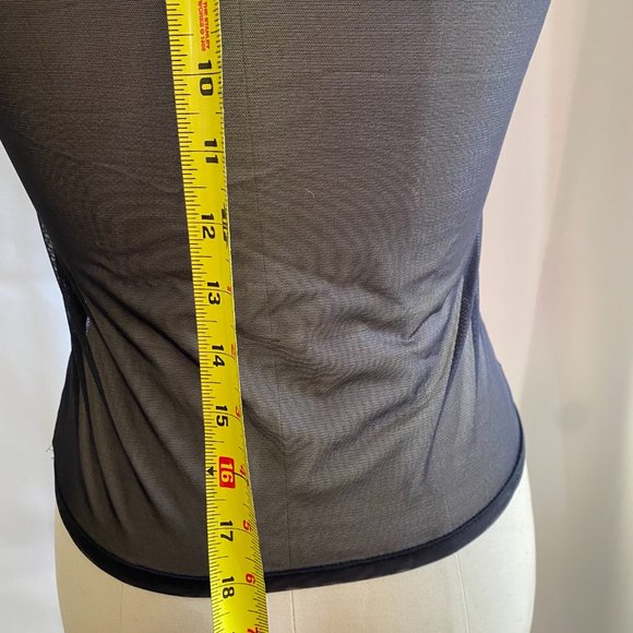 Victoria's Secret Lace Lined V-Neck Sheer Tee, Small - Picture 3 of 8